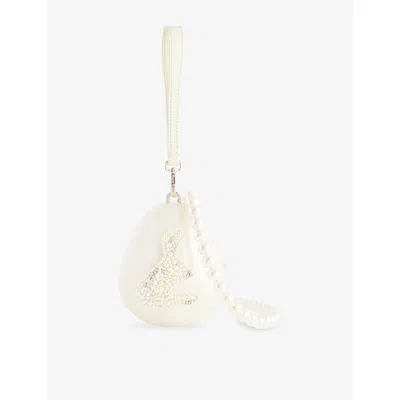 Simone Rocha Womens Pearl/pearl/clear3 Micro Egg Acrylic Cross-body Bag In Multi