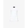 Simone Rocha Ruffle Frill Tank Top In White
