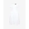 Simone Rocha Womens White Tutu Puffed-sleeves Cotton-poplin Detail Dress In Gray