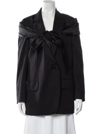Pre-owned Simone Rocha Wool Blazer In Black