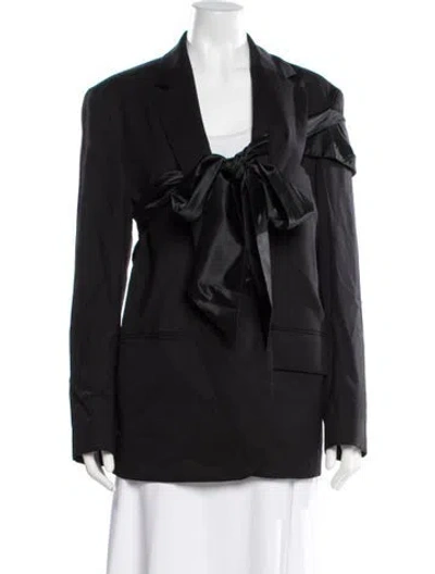 Pre-owned Simone Rocha Wool Blazer In Black