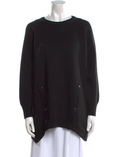 Pre-owned Simone Rocha Wool Crew Neck Sweater In Black