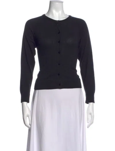Pre-owned Simone Rocha Wool Crew Neck Top In Black