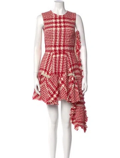Pre-owned Simone Rocha Wool Midi Length Dress In Red