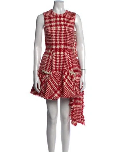 Pre-owned Simone Rocha Wool Mini Dress In Red