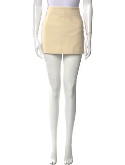 Pre-owned Simone Rocha Wool Mini Skirt In Neutral