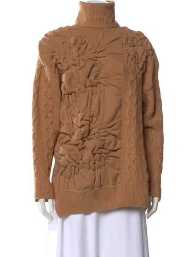 Pre-owned Simone Rocha Wool Turtleneck Sweater In Neutral