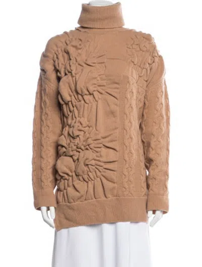 Pre-owned Simone Rocha Wool Turtleneck Sweater In Orange