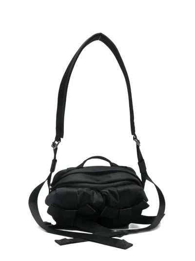 Simone Rocha Woven Crossbody Bag In Black