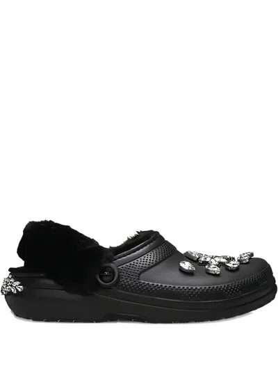 Simone Rocha X Crocs Classic Crystal-embellished Lined Clogs