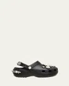 Simone Rocha X Crocs Embellished Classic Platform Clogs In Black