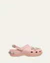 Simone Rocha X Crocs Embellished Classic Platform Clogs In Pink