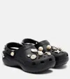 Simone Rocha X Crocs Embellished Platform Clogs In Black