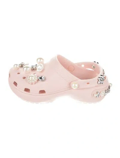 Pre-owned Simone Rocha X Crocs Pvc Sneakers W/ Tags In Pink