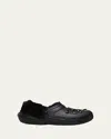 Simone Rocha X Crocs X Crocs Crystal Faux Fur Clogs In Blackblack