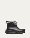 Simone Rocha X Crocs X Crocs Embellished Crush Ankle Boots In Black