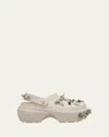 SIMONE ROCHA X CROCS X CROCS EMBELLISHED STOMP CLOGS