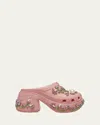 SIMONE ROCHA X CROCS X CROCS SIREN EMBELLISHED MULE CLOGS