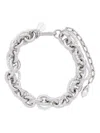 Simone Rocha Chain Pearl Chocker Necklace In Gray