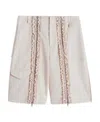 Simone Rocha Zip-detail Cotton Shorts In White