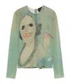 Simone Rocha Round Neck Long Sleeve T-shirt