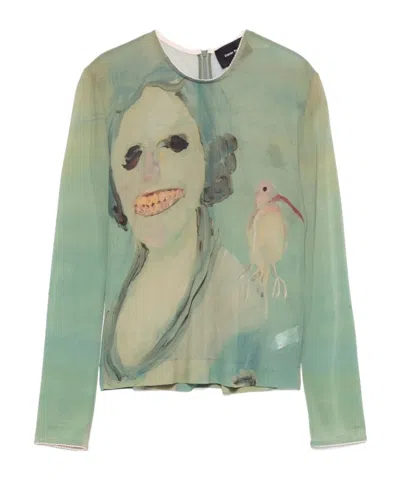 Simone Rocha Round Neck Long Sleeve T-shirt