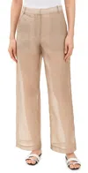 Simonett Sheer Flow Trousers Beige In Beige