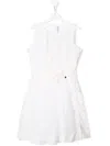 Simonetta Sleeveless Dress In White