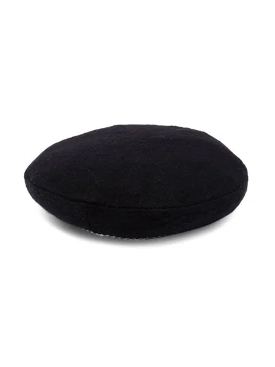 Simonetta 1p0017k_w0049930 Virgin Wool Winter Hat In Black
