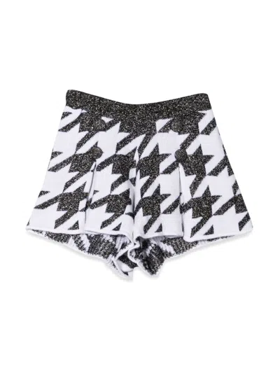 Simonetta Acetate Blend Bermudas In Black