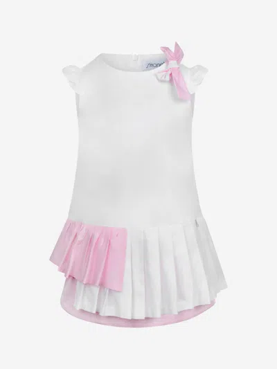 Simonetta Kids' & Pink Dress 10 Yrs White