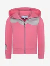 Simonetta Glitter Panel Hoodie In Pink