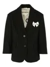 Simonetta Bow Button Jacket In Multi