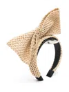 Simonetta Bow-detail Head Band In Neutrals