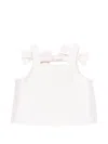 Simonetta Bow-detail Top In White