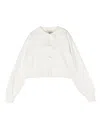 Simonetta Bow-detailing Cotton Cardigan In White