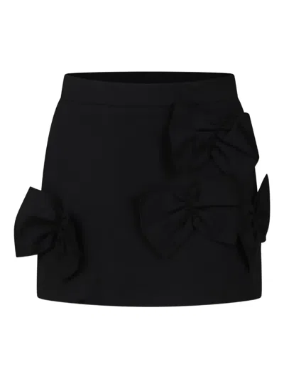 SIMONETTA BOW-EMBELLISHED SKIRT