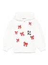 Simonetta Bow-print Hoodie In White