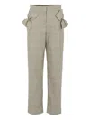 Simonetta Bow Trousers In Gray