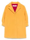 Simonetta Single-breasted Coat In Yellow