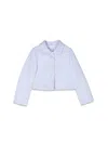 Simonetta Suit Jacket Collar And Buttons In Baby Blue
