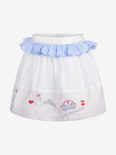 Simonetta Babies' Cotton Princess Skirt 3 Yrs White
