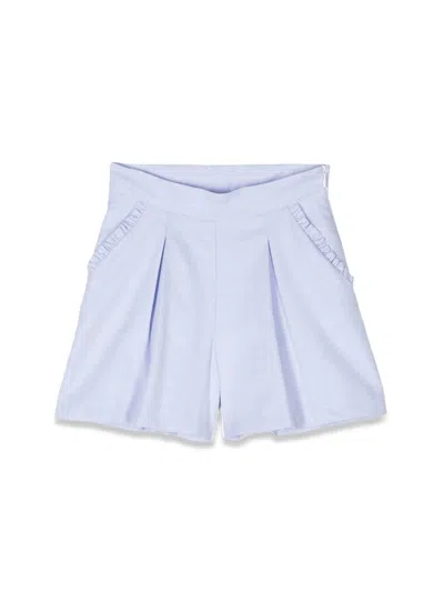 Simonetta Cotton Shorts In Blue