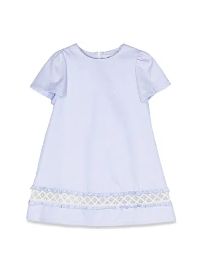 Simonetta Cotton Tailored Dress In Blue