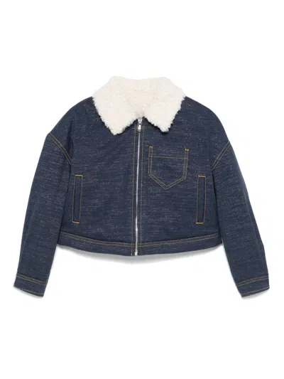 Simonetta Kids' Denim Jacket In Blue