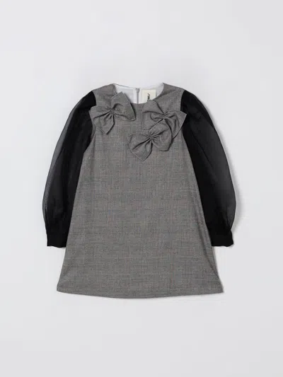 Simonetta Dress  Kids Color Black In Gray