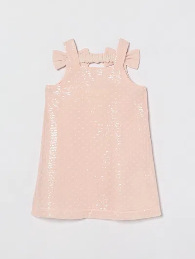 Simonetta Kids' ドレス  ボーイ カラー ブラッシュピンク In Pink