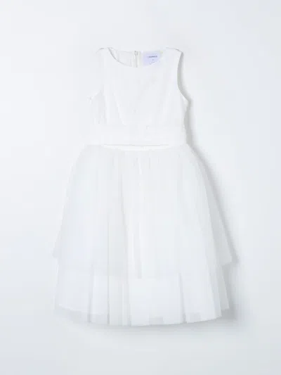Simonetta Dress  Kids Colour White