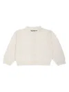 Simonetta Embroidered-bow Cardigan In White