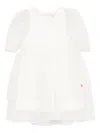 Simonetta Embroidered Dress In White